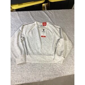 Member's Mark Womens Sandwash Crewneck Pullover Cream Piping XS NEW